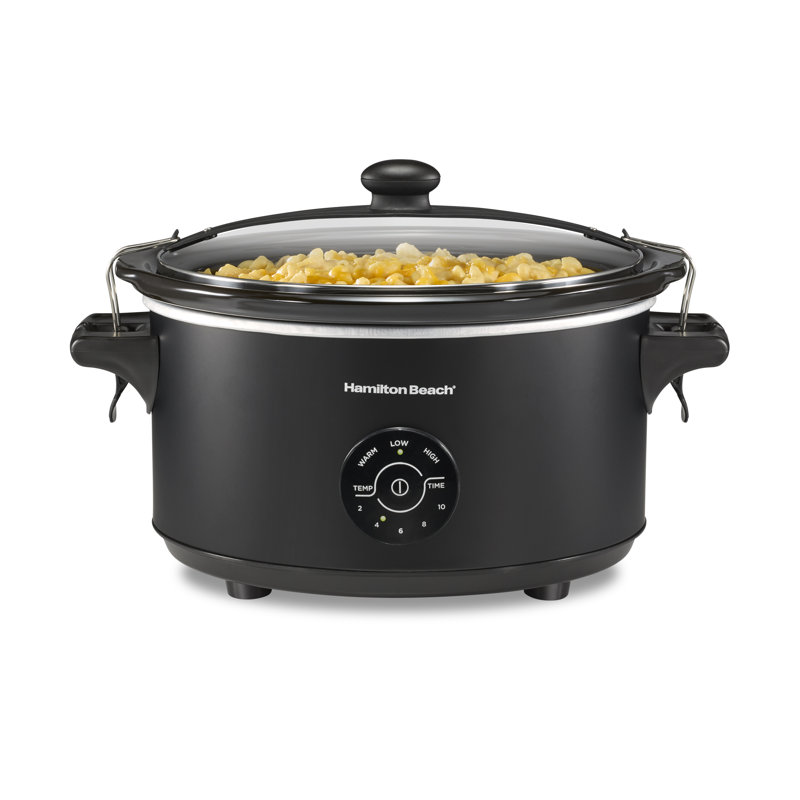 Programmable Stay Or Go Slow Cooker 7 Quart Capacity Black