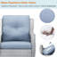 Chaise d'extérieur en osier / rotin avec coussins Lucama-1432741734-1413351502