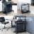 VIVO Black Mobile PC Cart with Storage, Premium Computer Tower Holder