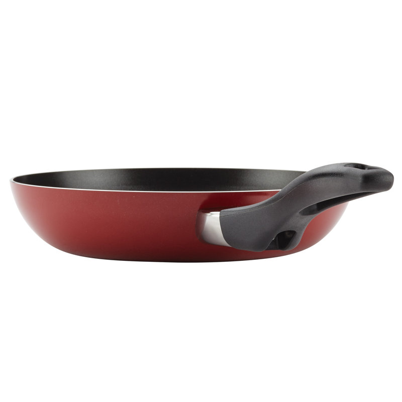 Farberware Dishwasher Safe Nonstick Cookware Pots and Pans, Red