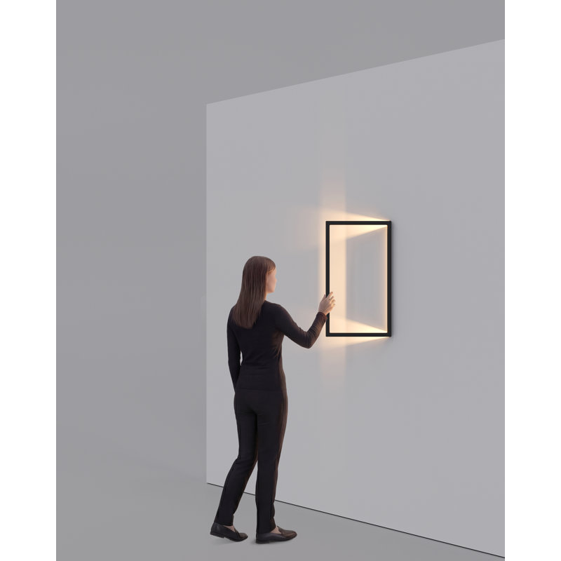 1 - Light LED Flush Mounted Sconce, 1.26" H x 15.35" W x 27.17" D