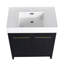 Meuble-lavabo autoportant avec lavabo en résine, avec porte à fermeture douce-1261635277