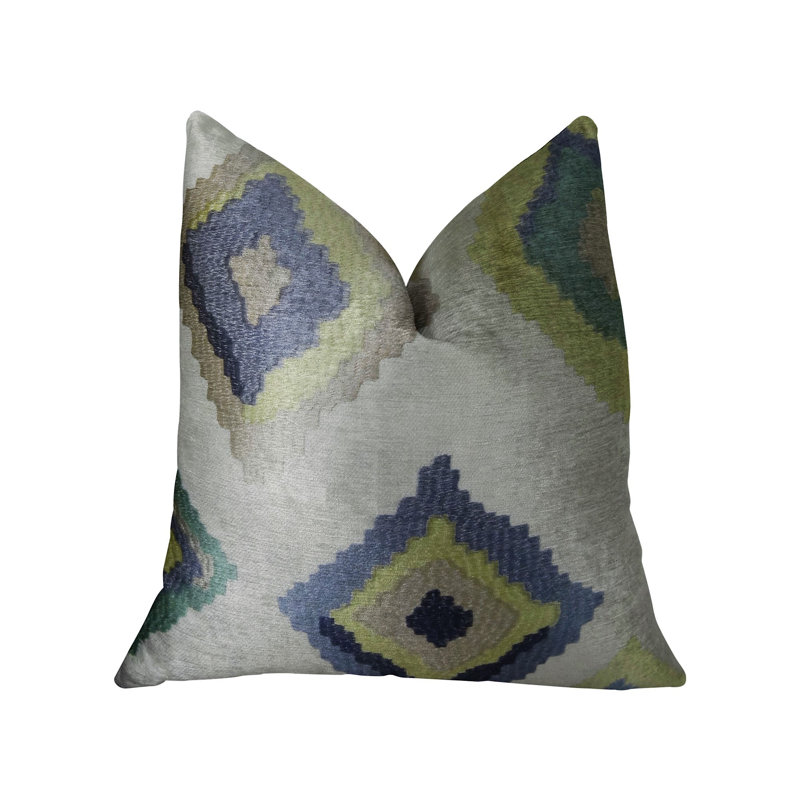 Coussin décoratif en lin fait main Native Trail Dew, H 16 po x l 16 po