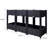 47.2"X15.7"X27.7" Polypropylene Raised Beds: Black, With Drainage System For Vegetables, Flowers, Herbs, Effortless Assembly Outdoor Gardens 27.7" High Black 47.2"X15.7" Veggies, And Planters-1290558441-1290558440