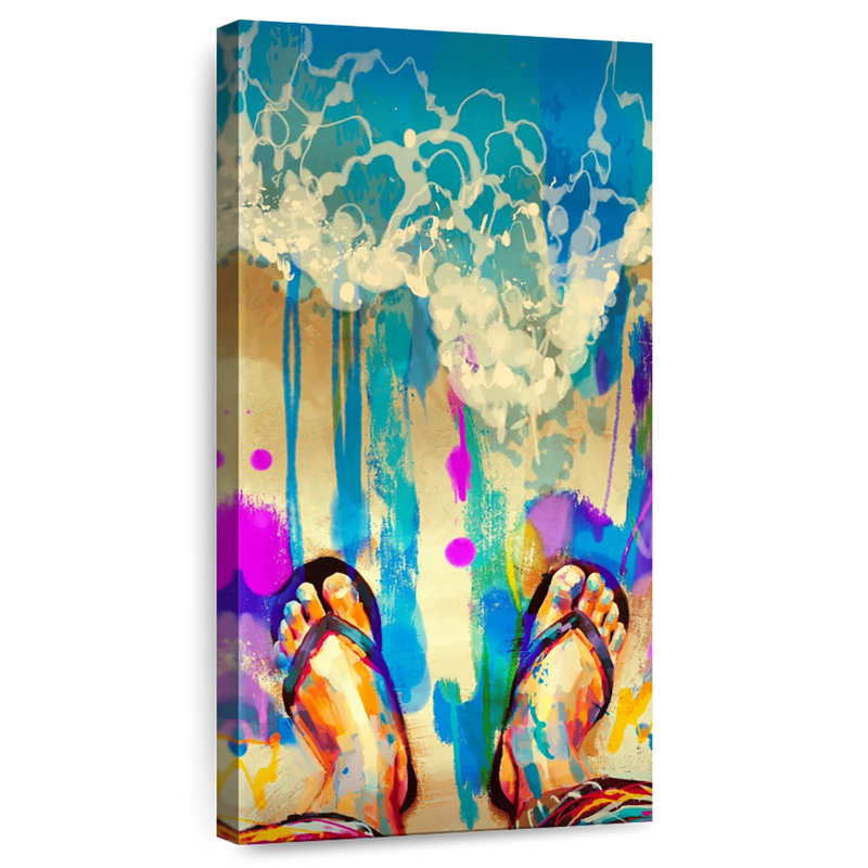Colorful Flip Flops, 54" H x 27" W