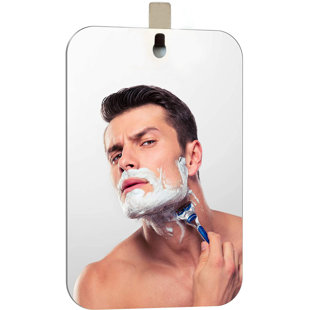 Fogless Shower Mirror,Anit-Fog Shower Mirror, Includes 1 Adhesive Hooks