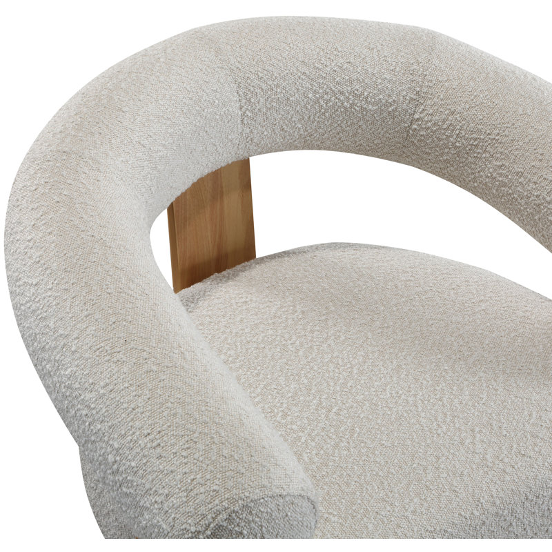 Winston 35.5'' Wide, Cream Boucle Fabric