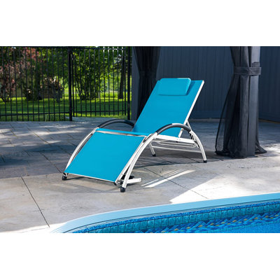 Angelina 170cm Long Reclining Single Chaise with Cushions