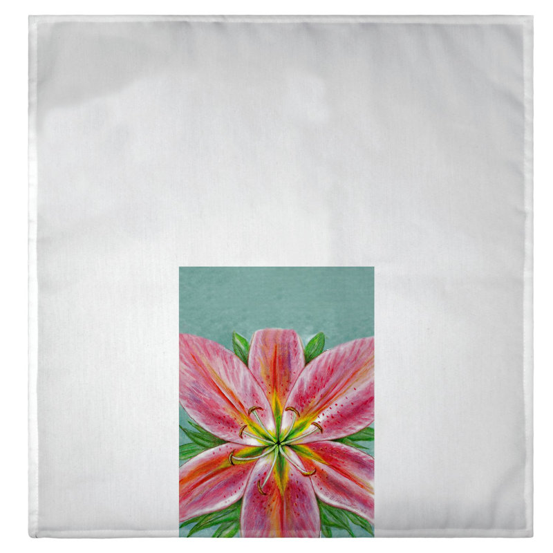 Serviette à main lily Bourgeois