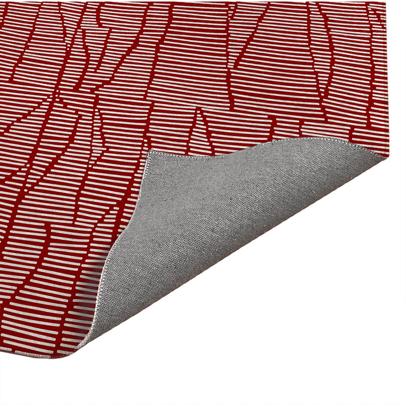 Tapis de cuisine à profil bas Grer, Rectangulaire 2 pi x 3 pi, Rouge canneberge