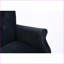 Chaise berçante de salon / chambre à coucher en velours de style Mid-Century avec pieds en bois | Rempli de mousse