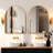 Tempered Glass and Aluminum Alloy Framed Decorative Wall Mirror-257386890-257386889