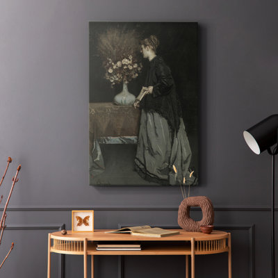 Vintage Portrait Print XLIX -Gallery Wrapped Cavas