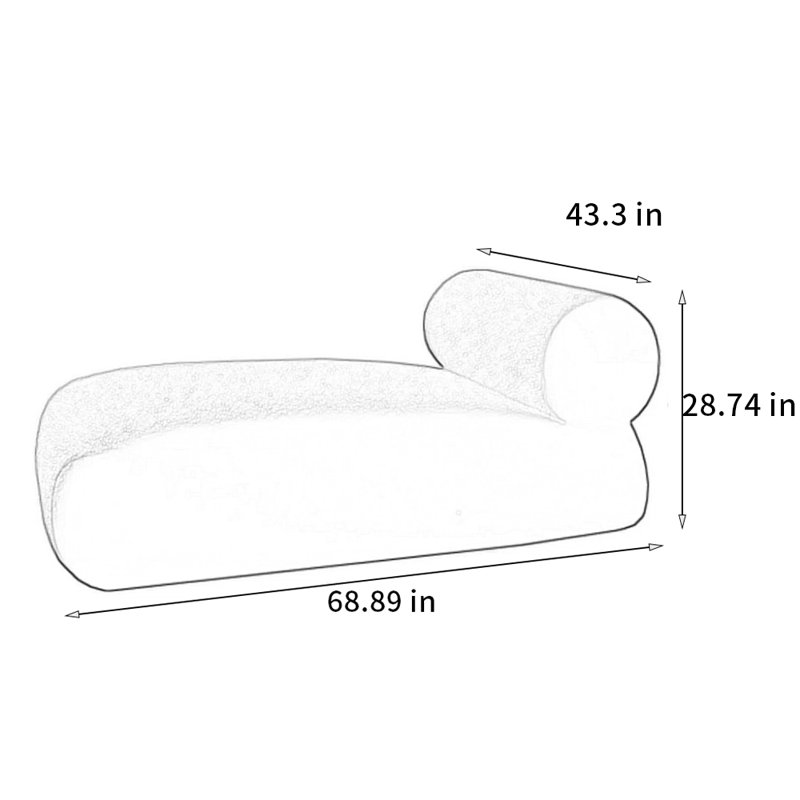 Chaise élégante et douce et moderne