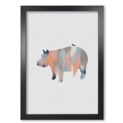 Pastel Hippo - Print