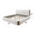 Beige Boucle Queen Size Platform Bed