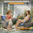 7 Piece Rattan Sofa Seating Group with Fire Pit and Cushions-405921504-405921505