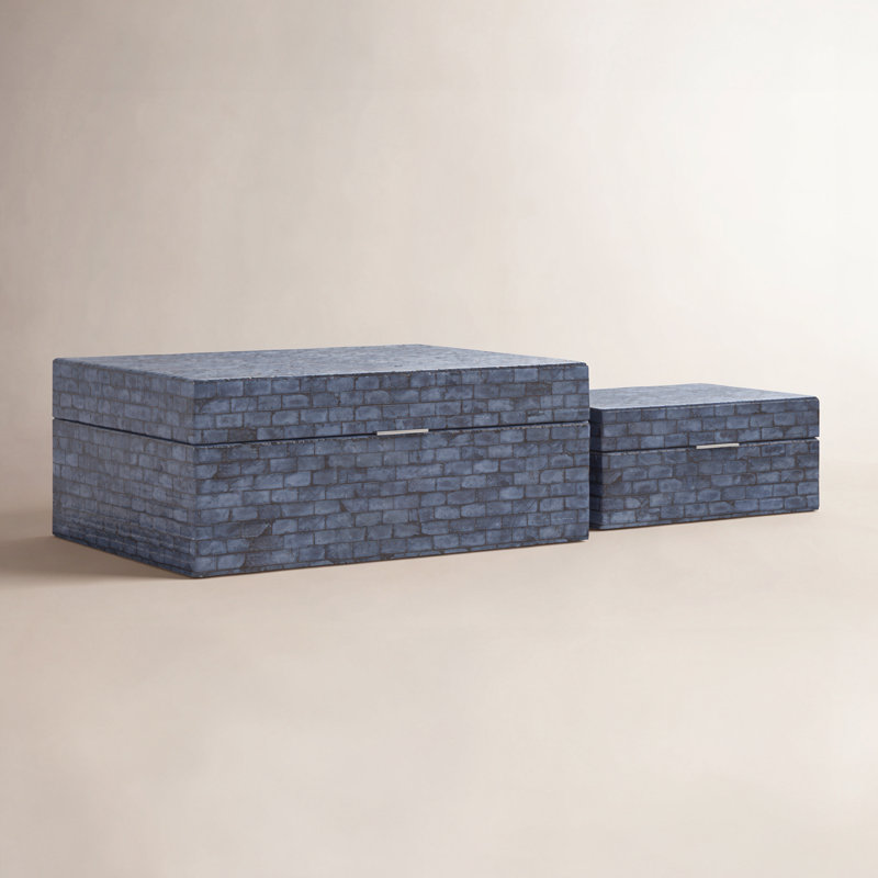 Mandy 2 Piece Manufactured Wood Decorative Box Set