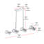 Luminaire suspendu 8 lumières Bolivar-1988727750