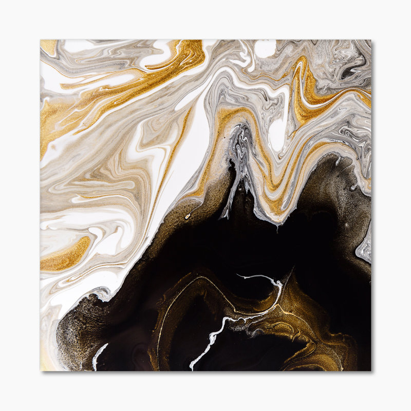 «Black and White», impression sur toile, H 30 po x l 30 po x P 1 po, Toile tendue