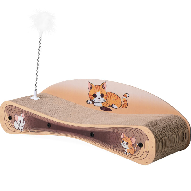 21 Lit pour chat réversible en carton 21 pi