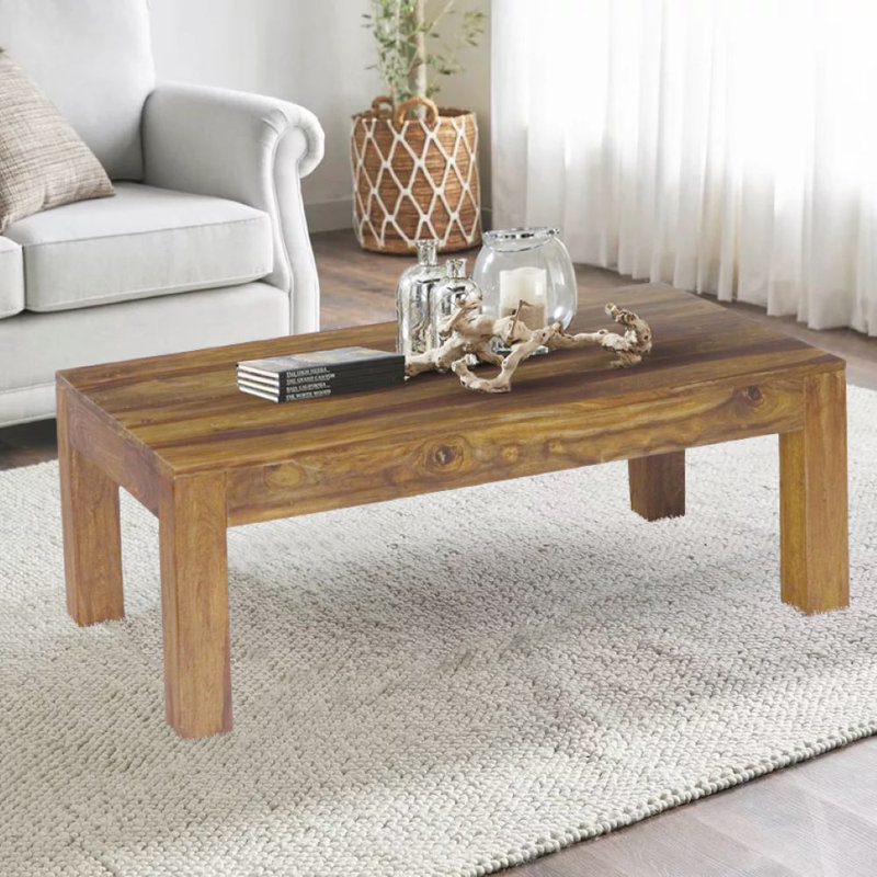 Solid Wood Four Leg Coffee Table