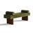 60" W Chenille Upholstered Bench-1747637072