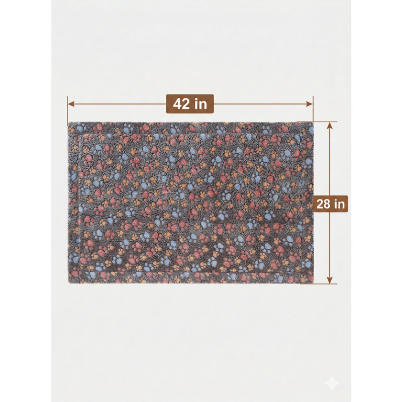 Tapis de caisse pour chien mesurant 42 par 28 pouces, tapis de caisse lavable à la machine pour les chiens de très grande taille, lit de caisse pour animal de compagnie antidérapant et coussin de chenil, tapis de couchage confortable pour chiots de for