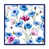 Toile encadrée bleu