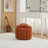 Chenille Fabric Modern Knot Design Ottoman-308907217