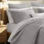 Ensemble de courtepointe en coton 3 pièces pour très grand lit gris clair-127684707-127684709