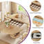 Table de salle à manger extensible ronde de 47 à 63 po pour 4 à 8 personnes, base piédestal avec tablette de rangement à 2 niveaux anti-poussière, table de salle à manger en bois peu encombrante-1016322802
