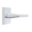 Bravura 839-7 Delray Privacy Lever on Square Contemporary  Rose in Polished Chrome