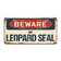 SignMission Beware of Leopard Seal Aluminum Plate Frame | Wayfair