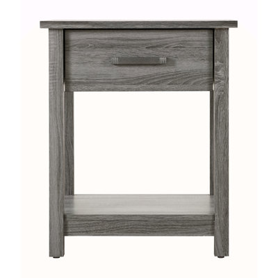 Sleek Contemporary Nightstand In Wenge