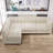 Myrhn Chenille L-Shaped Sleeper Sectional -832597300