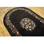 Antique Art Deco Small Scatter Size Wool Black Rug
