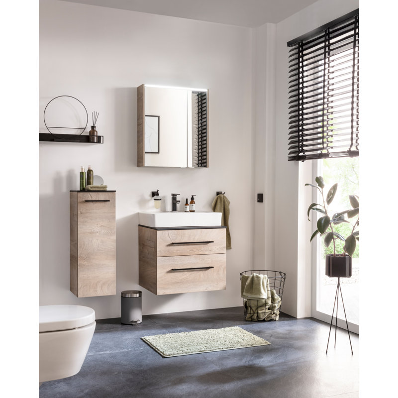Bathroom Cabinet, Brown/Black