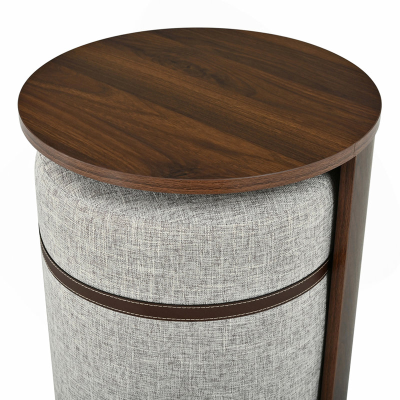 Table de bout combinée escamotable U-Can, multi-usage pour canapé de salon