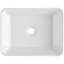 Comptoir de meuble-lavabo vasque en céramique 16 po x 12 po Modern
