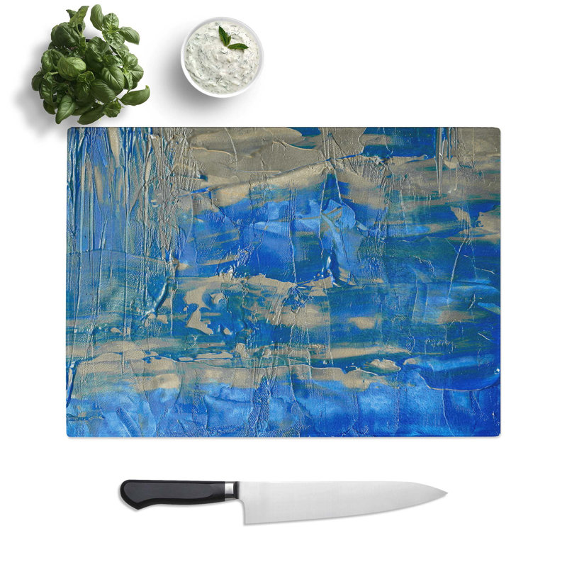 Tempered Glass Art Painting Vol.260 Chopping Board, 39 cm W x 28.5 cm L