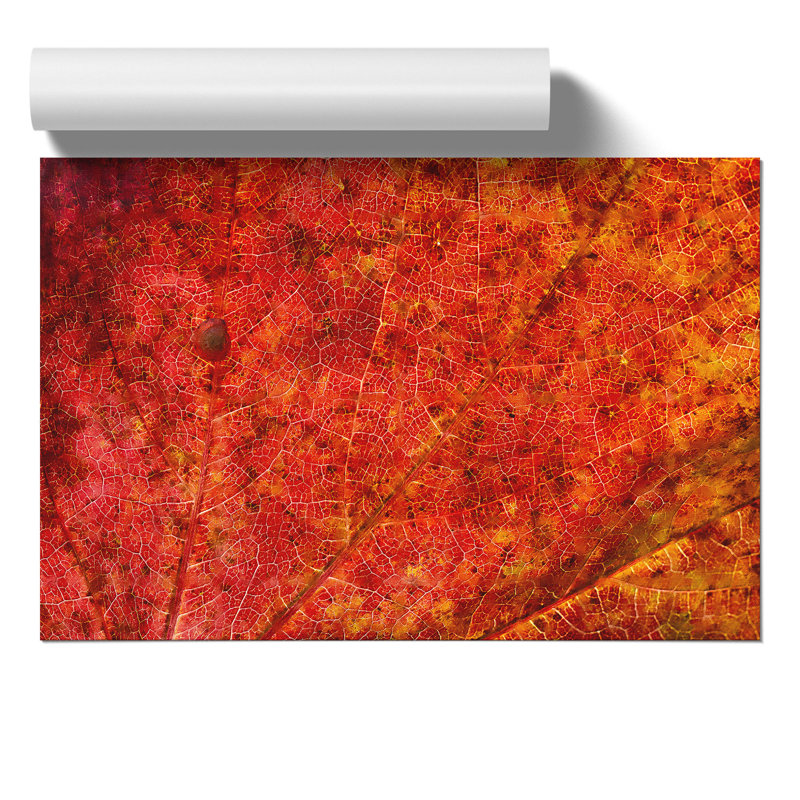 Autumn Leaf Painting - Frameless Print, 42cm H x 59cm W x 0.1cm D