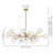 Burness 15 - Light Sputnik Modern Linear Modern Glass Bubble Dining Chandelier