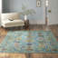 Mildred Oriental Handmade Tufted Wool Blue Area Rug-67846576