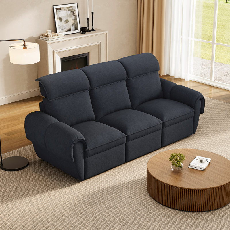 3 Seater Modular Sectional Sofa Couch With Storage, Dark Gray, 3 Seater