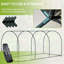 Protection des plantes 9 'x 4' - Cage de jardin avec 3 entrées à fermeture à glissière, pochette de rangement, 6 piquets de sol, portes de tente, boîte, poche de protection