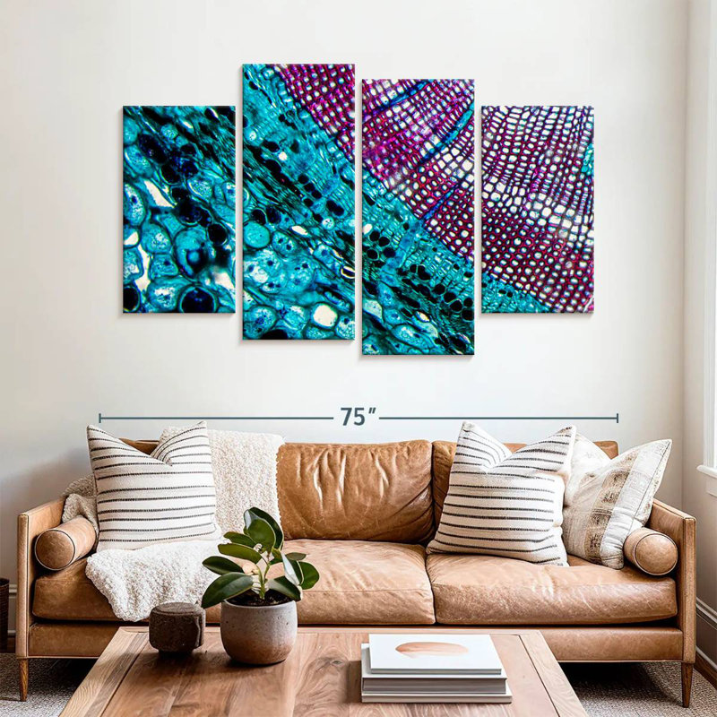 Keiri Pine Stem Under Microscope, 42" H x 68" W