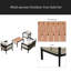 Ensemble de canapé d'extérieur en fer multi-personnes avec une table, décoration en rotin, imperméable, antirouille, adapté au jardin, à la pelouse-1744039775