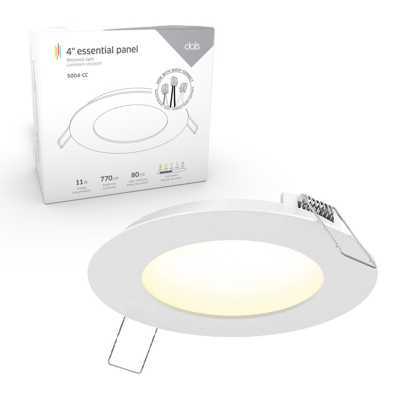 Downlight à DEL 4 po avec changement de température de couleur, Blanc