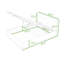 Grand lit plateforme tapissier avec rangement hydraulique et tête de lit-1578907150